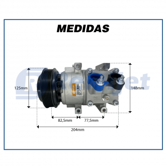 Compressores COMPRESSOR FORD FIESTA / ECOSPORT - 2008>2014 Imagem 8