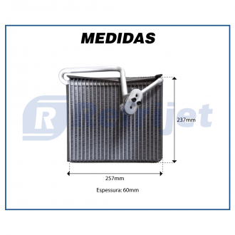 Evaporadores EVAPORADOR GM ZAFIRA PF 240X257X65MM Imagem 2