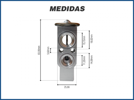 Filtros e Válvulas VÁLVULA BLOCK - NISSAN SENTRA / MARCH / LIVINA / TIIDA / VERSA Imagem 3