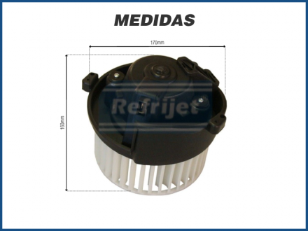 Motores MOTOR COM TURBINA DA CAIXA EVAPORADORA FIAT DUCATO - 2006>2008 Imagem 4