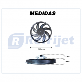 Eletroventiladores ELETROVENTILADOR DO RADIADOR FORD FOCUS 1.6 FLEX 2005>2009 Imagem 4