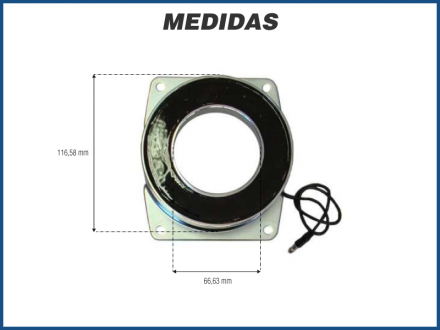 Componentes EMBREAGEM ELETROMAGNÉTICA YORK 209 / 210 / DIAM 6 12V 2A Imagem 3