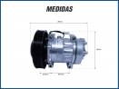 Compressores COMPRESSOR MARELLI - VOLVO / FH 2008/... POLIA 180MM 7H15 PASSANTE 8PK 24V Imagem Miniatura 4