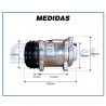 Compressores COMPRESSOR 5H14 - SD 4507 R-134A 24V 2A 132MM Imagem Miniatura 7