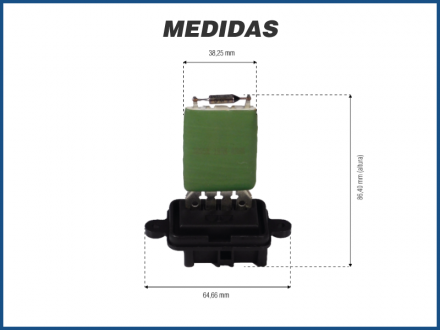 Elétricos RESISTÊNCIA CAIXA EVAPORADORA - FIAT DUCATO / FIAT 500 Imagem 2