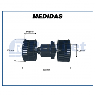 Motores MOTOR  CAIXA EVAPORADORA - VOLVO FH 24V - 2002 Imagem 3