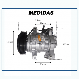 Compressores COMPRESSOR HONDA CITY / FIT 1.5 16V 2014 /... 10SER11C Imagem 4