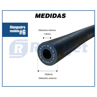 Mangueiras MANGUEIRA PARKER #6 (5/16") LIQUIDO R-12 / 134A Imagem 2