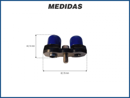 Componentes CONEXÃO TRASEIRA HORIZONTAL 7H15 / TM-16  1X14 Imagem 3