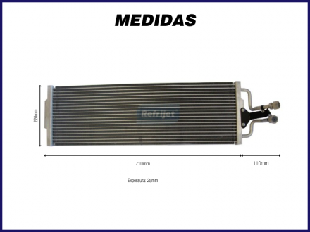 Condensadores CONDENSADOR CHEVROLET S10 PEQUENO / BLAZER 2.8 DIESEL 2004>2011 Imagem 2