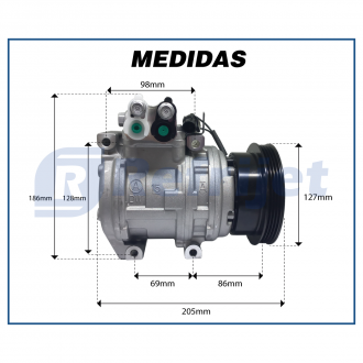 Compressores COMPRESSOR DOOWON TUCSON/SPORTAGE 2.0 16V 2005<2010 Imagem 7