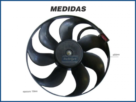 Eletroventiladores ELETROVENTILADOR RADIADOR - VOLKSWAGEN GOLF / BORA / AUDI A3 Imagem 2