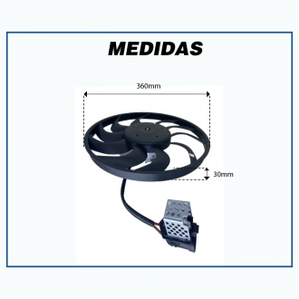 Eletroventiladores ELETROVENTILADOR DO RADIADOR CHEVROLET AGILE/CORSA 1.0/1.8 06> MONTANA 06> GERAÇÃO III OEM-93343243 Imagem 3