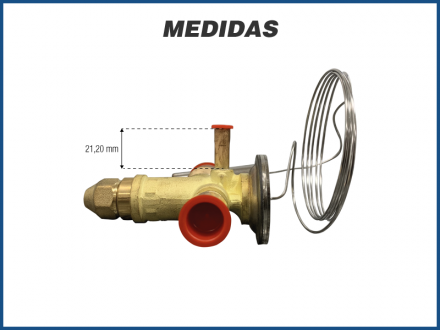 Filtros e Válvulas VÁLVULA TGEN 7 P / R-134A COM CONEXÃO Imagem 3