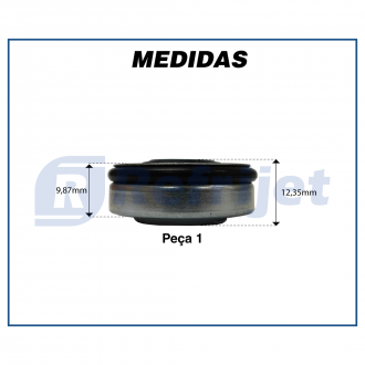 Componentes SELO COMPRESSOR DENSO 10P08E / 10P15 N423 LIP Imagem 4