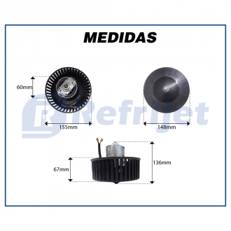 Motores MOTOR DA CAIXA EVAPORADORA FORD KA / COURIER / FIESTA - ATÉ 2016 Imagem 3