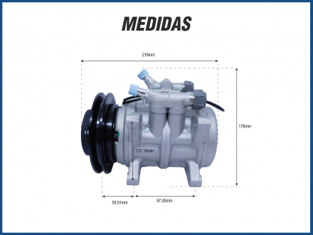 Compressores COMPRESSOR MAHLE 6P148 CANAL 1A 12V UNIVERSAL (21065) Imagem 4