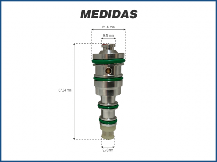 Filtros e Válvulas VÁLVULA INTERNA CONTROLE PRESSÃO COMPRESSOR HARRISON V5 A13-5121 Imagem 1