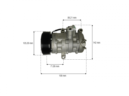 Compressores COMPRESSOR MAHLE TOYOTA ETIOS/ETIOS CROSS 1.3/1.5 2012>2025 FLEX Imagem 4