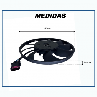 Eletroventiladores ELETROVENTILADOR DO RADIADOR VOLKSWAGEN UP TSI 2014>2018 ELETRONICO OEM-1S0.959.455D Imagem 3