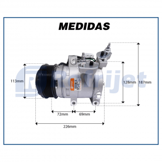 Compressores COMPRESSOR FOMOCO FORD RANGER DIESEL 2016>2019 Imagem 7