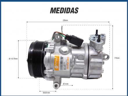 Compressores COMPRESSOR GOL RALLYE/FOX/SAVEIRO 1.6 2014/2018 MSI Imagem 6