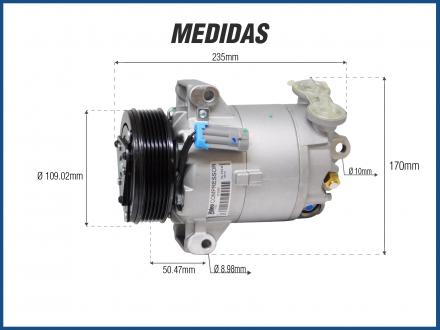 Compressores COMPRESSOR VALEO - CHEVROLET VECTRA 2.0 / 2.2 - 2001>2005 Imagem 5