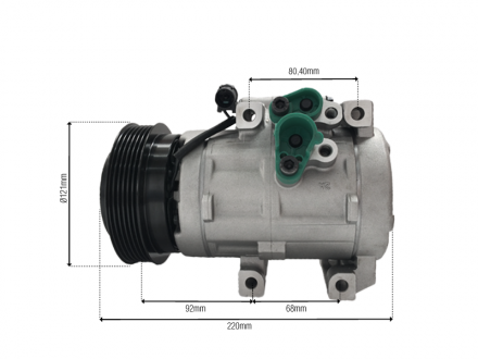 Compressores COMPRESSOR KIA SORENTO 2007>2011 10S20C 6PK 118MM Imagem 4