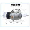 Compressores COMPRESSOR CVC - FIAT PALIO / PUNTO / STILO / IDEA / STRADA / DOBLO / CHEVROLET CORSA / MONTANA / MERIVA - 2003>2009 Imagem Miniatura 7