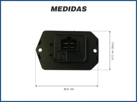 Elétricos RESISTÊNCIA CAIXA EVAPORADORA - HONDA CIVIC - 2001>2006 Imagem 3