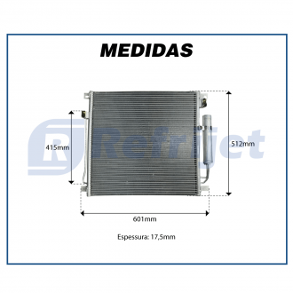 Condensadores COND. MITSUBISHI L200 TRITON SPORT 2017> FLUXO PARALELO OEM-7812A292 Imagem 4