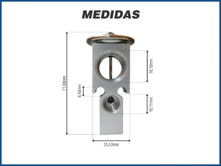 Filtros e Válvulas VÁLVULA DE EXPANSÃO - TOYOTA ETIOS - 2013 Imagem 5