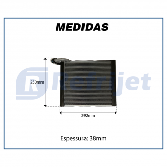 Evaporadores EVAPORADOR TOYOTA COROLLA / HILUX / SW4  / RAV4 - FLUXO PARALELO IMPORTADO OEM 8850102250 - 2008>2014 Imagem 2