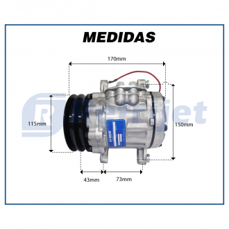 Compressores COMPRESSOR SANDEN EDGE 8403 SD 7B10 2A R-134A Imagem 4