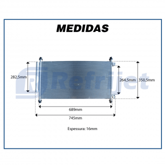 Condensadores CONDENSADOR HONDA CIVIC - 2012>2016 Imagem 5