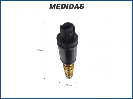 Filtros e Válvulas VÁLVULA DE CONTROLE DO COMPRESSOR DENSO 6SEU12C - VOLKSWAGEN POLO / AUDI A4 / A6 Imagem 1