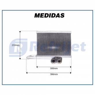 Evaporadores EVAPORADOR VOLVO CAMINHÃO NH/FH 2015> OEM-82348991 FLUXO PARALELO Imagem 5