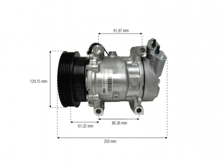 Compressores COMPRESSOR VALEO - RENAULT CLIO - 1996>2006 / KANGOO 1.6 - 2001 / SYMBOL 1.6  2009>2015 Imagem 4