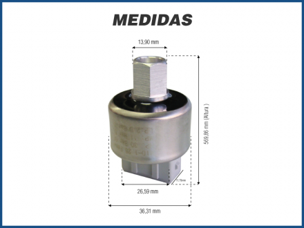 Elétricos PRESSOSTATO CHEVROLET VECTRA / OMEGA / ASTRA - 4.1 - 4 PINOS SÉRIE Imagem 2