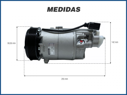 Compressores COMPRESSOR DENSO - VOLKSWAGEN GOLF / BORA / AUDI A3 1.8 / 2.0 (ANTI-HORÁRIO) - 1999>2014 Imagem 5