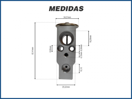 Filtros e Válvulas VÁLVULA DE EXPANSÃO BLOCK O'RING - MITSUBISHI PAJERO TR4 / L200 Imagem 4