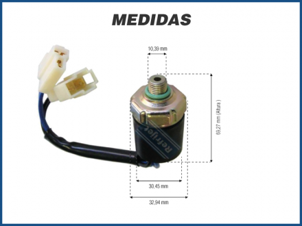 Elétricos PRESSOSTATO 3 WAY ALTA / BAIXA ROSCA MACHO 4 FIOS Imagem 1