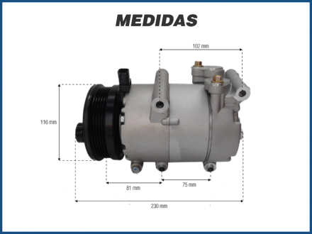 Compressores COMPRESSOR FORD FOCUS MOTOR SIGMA - 2009 Imagem 5