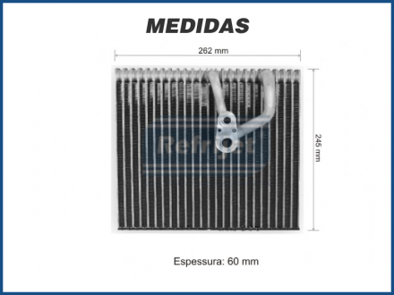 Evaporadores EVAPORADOR CHEVROLET CRUZE - FLUXO PARALELO - 2011>2016 Imagem 2