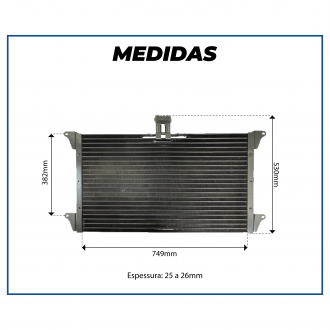 Condensadores CONDENSADOR CAMINHAO SCANIA 114 / 124 ADAPTACAO Imagem 6