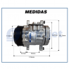 Compressores COMPRESSOR SD 7B10 R-134A Imagem Miniatura 7