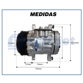 Compressores COMPRESSOR SD 7B10 R-134A Imagem 7