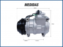 Compressores COMPRESSOR IVECO STRALIS / DAILY DIESEL 4PK 24V 10PA17C Imagem Miniatura 4