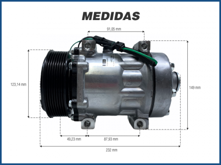 Compressores COMPRESSOR DENSO - NEW HOLLAND / VOLVO / SCANIA / CATERPILLAR Imagem 5