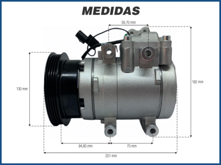 Compressores COMPRESSOR HYUNDAI TUCSON 2.0 - 2005>2009 Imagem 5